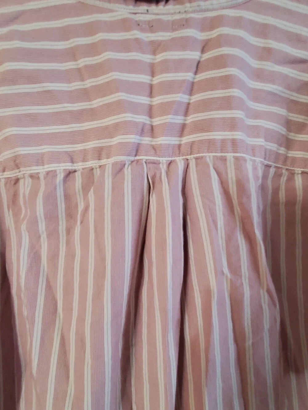 GAP BODY LARGE PJ SET PINK WHITE STRIPES.